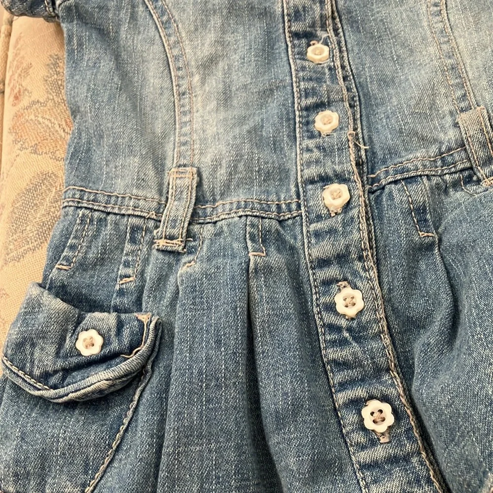 FINAL MARKDOWN Faded glory girls denim dress 12 months